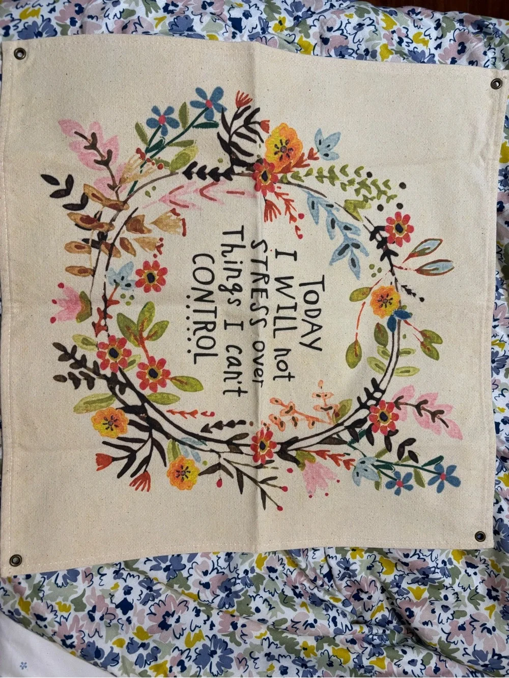 Natural Life Cotton Canvas Wall Mini Tapestry
